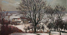 Snowy farm